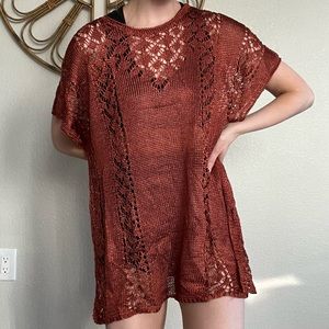 Crochet Swim Cover-Up Dress